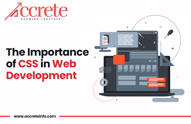image for the blog titled "the importance of CSS in web development"