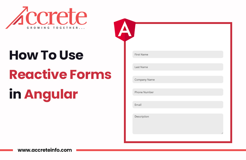 how to use reactive forms in angular