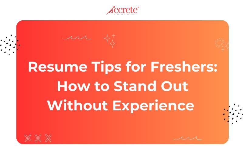 resume tips for fresher